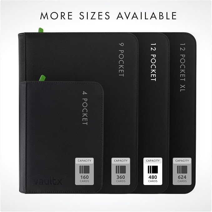 Vault X 12 Pocket Zip Binder, 480 Cards, Exo-Tec Material, 20 Side-Loading Pages - Image 7