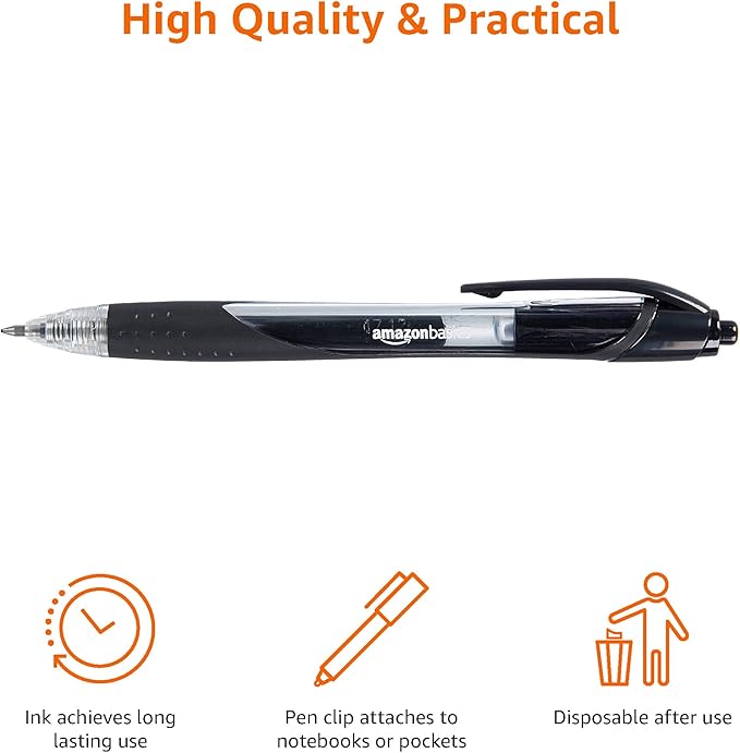 Amazon Basics Retractable Gel Ink Pens - Image 5