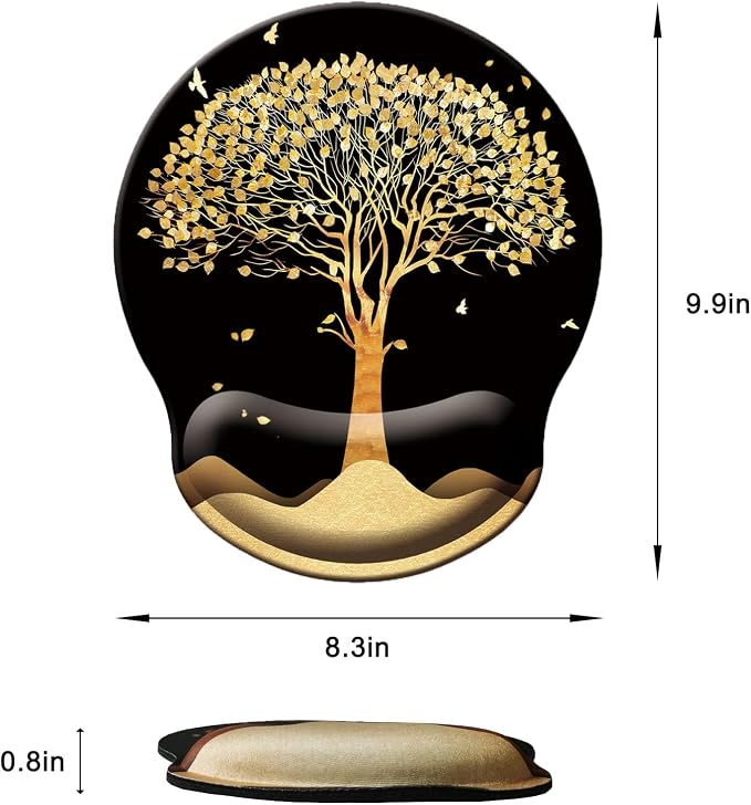 Mouse Pad with Wrist Support, Ergonomic Mouse Pad with Memory Foam Wrist Rest - Image 6
