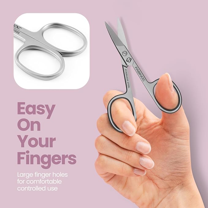 Straight Nail Scissors for Men & Women – German Quality Stainless Steel – Small - Image 4