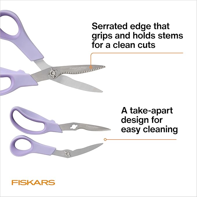 Fiskars 2-Piece Pruning & Veggie Shears Set, Explore Collection Garden Tool Kit - Image 4