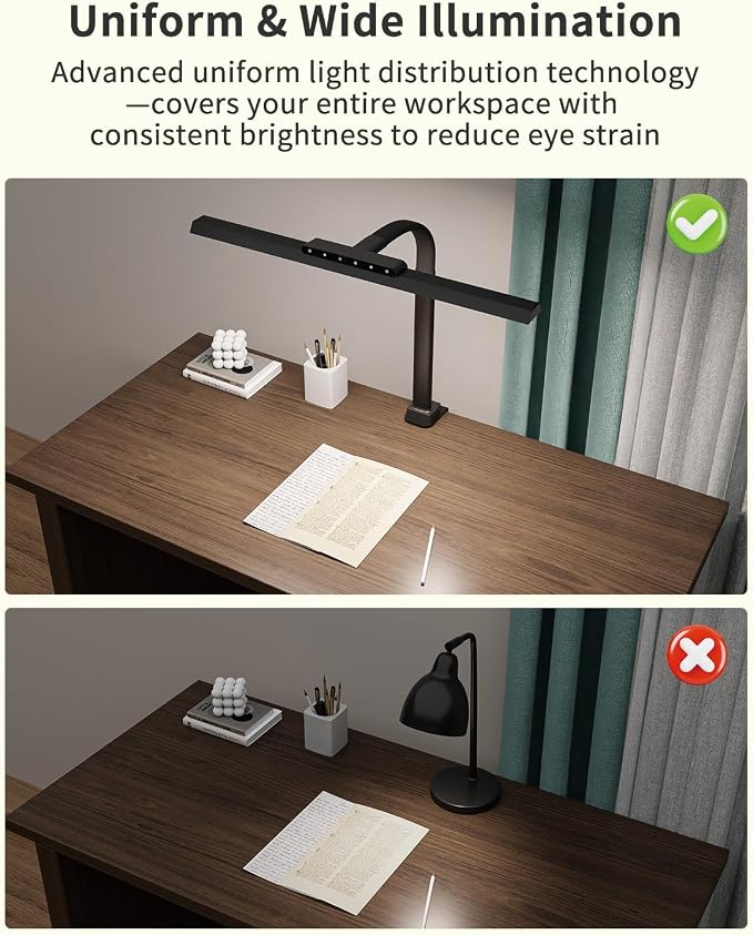 LED Desk Lamps for Home Office, 24W Bright Eye-Caring Light - Image 2