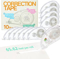 White Correction Tape, 10 Pack 65.62ft Strong Covering Instant Fixc | 0.197 by Unknown