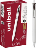 Uniball One Gel Pen 12 Pack; 0.38mm Ultra Micro Black Pens; Gel Ink Pens | by uni-ball