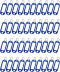 Uniclife 40 Pieces Key Tags 2 Inch Soft Plastic Key Chain Tags by UnicLife