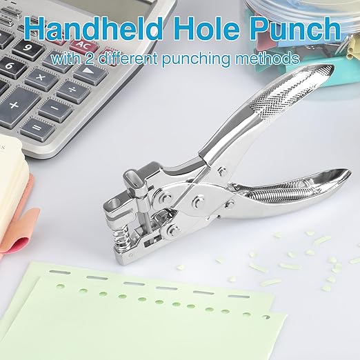 2 in 1 Badge Slot Hole Punch for ID Cards, Heavy Duty Hand Punch Metal Hole - Image 6