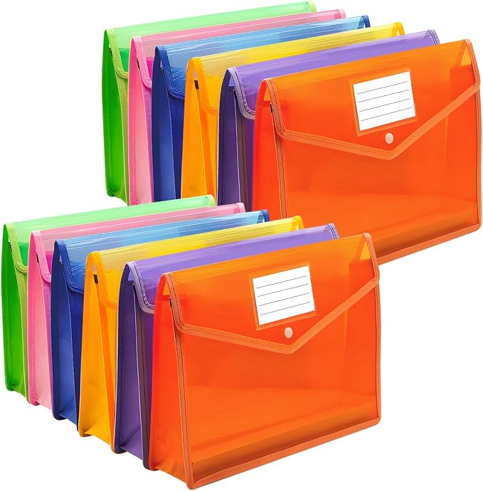 Plastic Expanding File Folder, Envelope Folders by Ecerangus