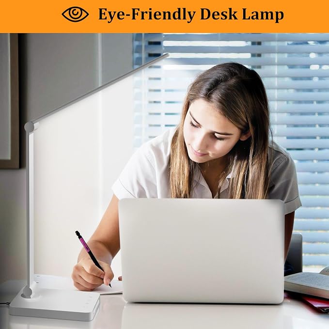 Dott Arts LED Desk Lamp with USB Ports, Touch Control, 5 Color Modes, 3 - Image 5