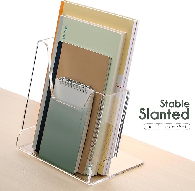 HeZone Acrylic Brochure Holder 8.5X11Inch, Magazine Pamphlet, Booklet Holder - Image 7