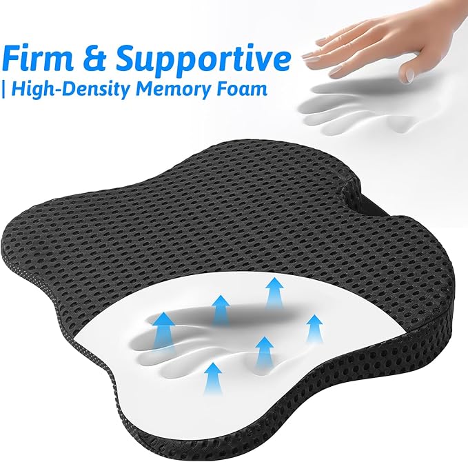 Wedge Car Seat Cushion for Better Visibility & Sciatica Pain Relief - Image 4