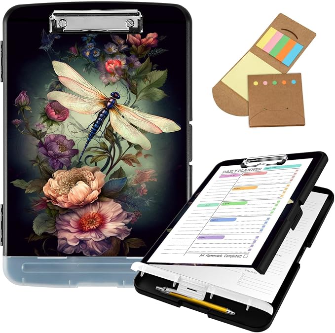 Clipboard with Storage, Clip Boards 8.5x11 with Storage High Capacity Nursing by Unknown