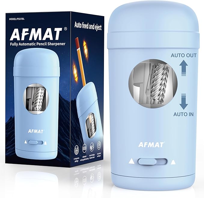 AFMAT Electric Pencil Sharpener, Fully Automatic Pencil Sharpener by AFMAT