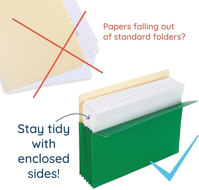 Blue Summit Expandable Legal File Folders - Image 4