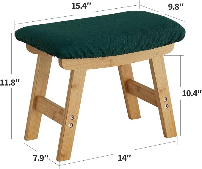 Foot Stool Ottoman Foot Rest Under Desk, Small Stool - Image 2