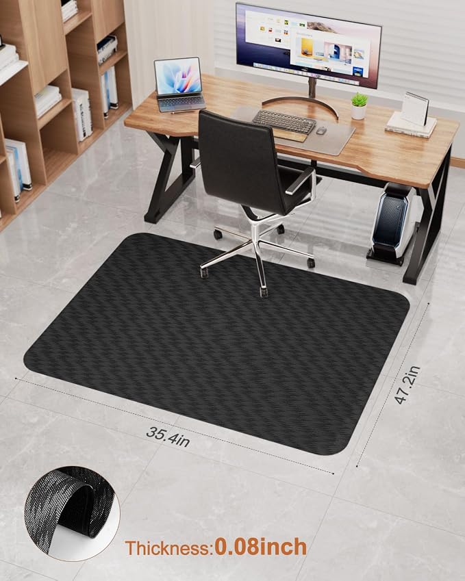 Blvornl Large Office Chair Mat for Hardwood Floor, Rolling Chair Mat for Hard - Image 2