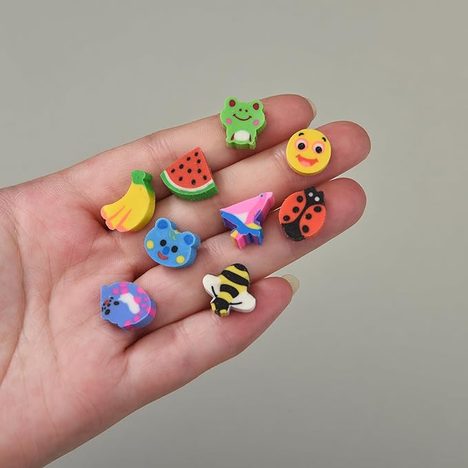 300PCS Mini Cute Pencil Erasers - Image 2