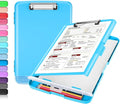 Sooez Clipboard with Storage, Clip Board 8.5 x 11 with Pen Holder, Plastic by Sooez