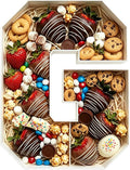 Plastic Fillable Letter Charcuterie Box, 10in Reusable Alphabet Shaped Tray by ANNJINT