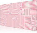 iCasso Pink Desk Matt for Desktop, Cute Desk Pad Mat, Large Mouse Pad, by iCasso