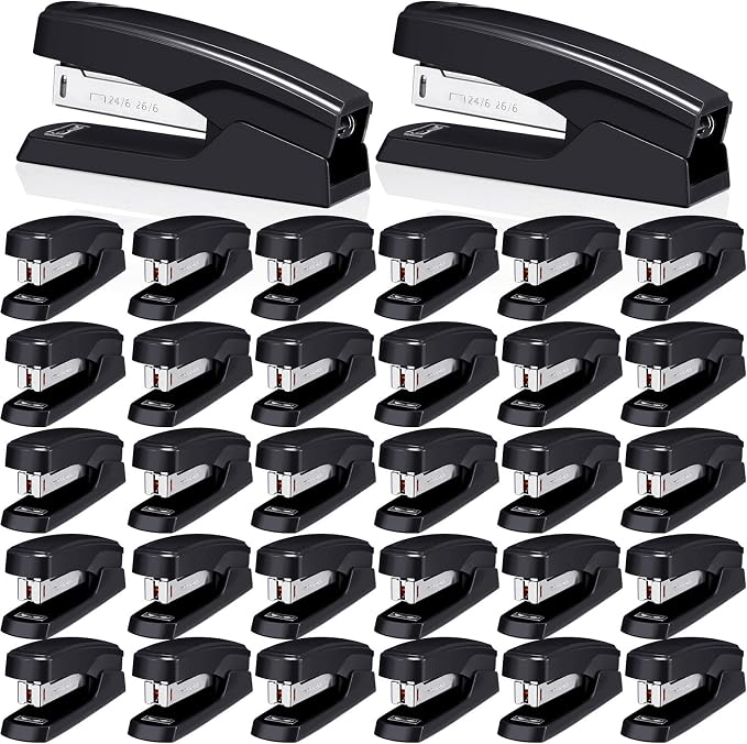 Desktop Stapler School College Office Supplies Portable Durable Staplers by Zubebe