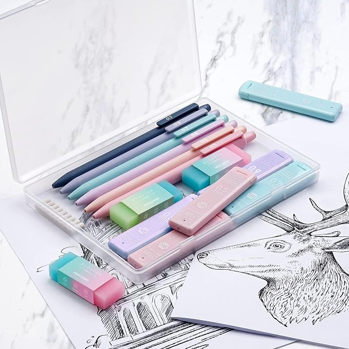Four Candies Cute Mechanical Pencil Set, Aesthetic Pencils - Image 4