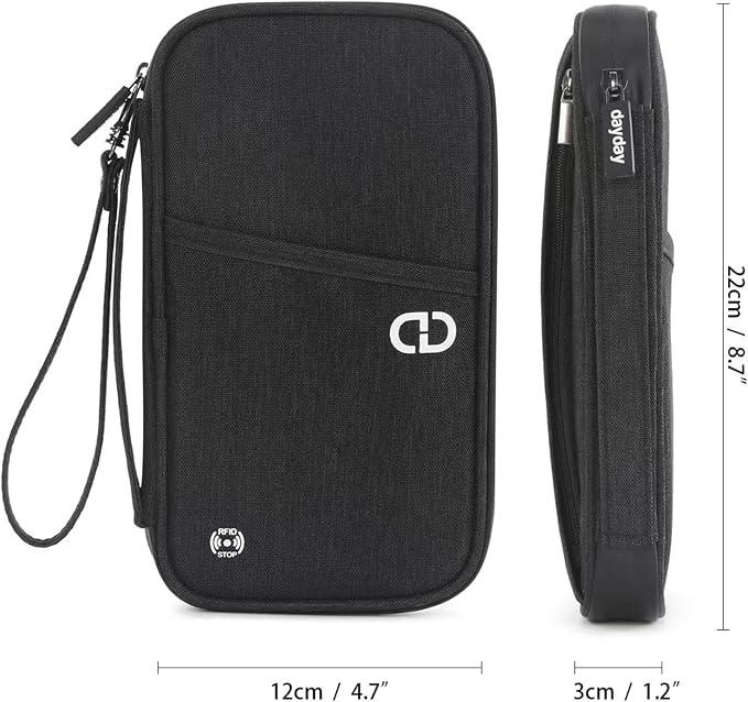 Family Passport Holder Organizer, RFID Blocking Travel Document Case, - Image 4