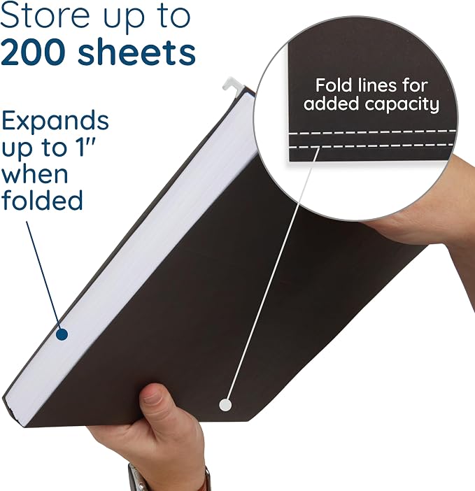 Blue Summit Supplies Hanging File Folders, 25 Reinforced Hang Folders, Designed - Image 3