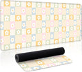 Cute Checkered Mouse Pad Large Desk Mat Extended Keyboard XL Mouse Pad Kawaii by Unknown