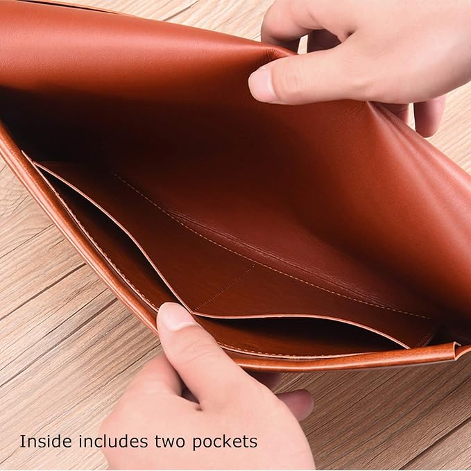 PU Leather A4 File Folder Document Holder Envelope Folder Case - Image 3