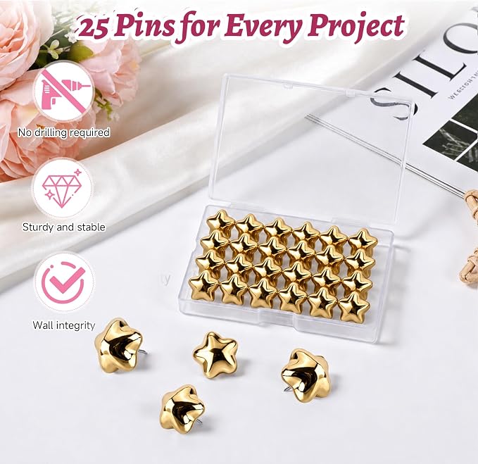 25 Pcs Decorative Thumb Tacks, Cute Decorative Push Pins - Image 5