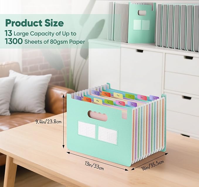 Agoer Accordion File Organizer - Image 2