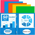 Two Pocket Folders, RAZCC 50 Pack Two Pocket Folders by RAZCC