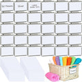 Zonon Basket Bin Labels Clips Label Holders Stainless Label Holders Removable by Zonon