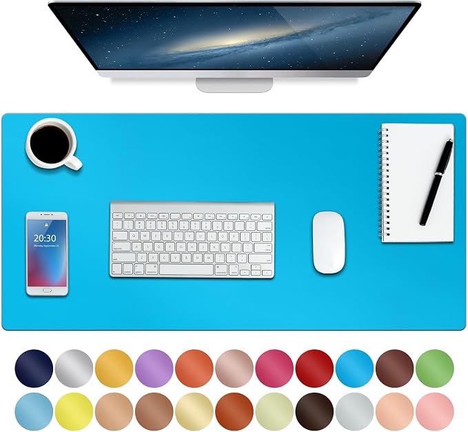 Boutilon Leather Desk Pad Protector, Non-Slip Mouse Pad, Laptop Desk Pad by Boutilon