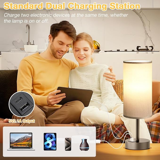 Dicoool Small Touch Bedside Lamp - Image 4