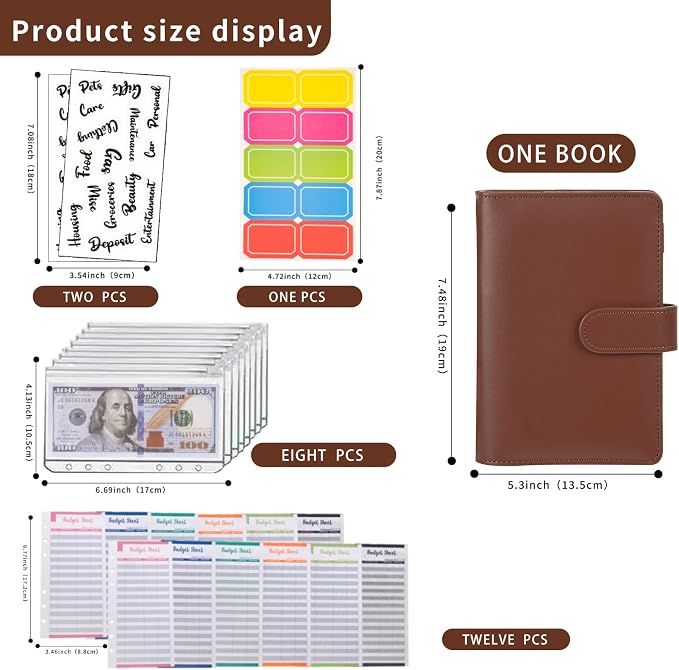 NICOOTH Budget Binder A6 Money Saving Binder - Image 2