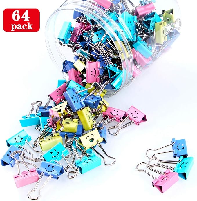 【64pack】 Binder Clips, Limque Paper Clips, Paper Clamps - Image 3