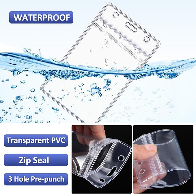 Marspark 300 Pcs ID Badge Holder - Image 4