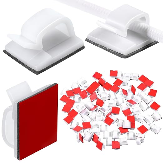 Blulu 100 Pcs Adhesive Cable Clips Bulk Wire Holder by Blulu