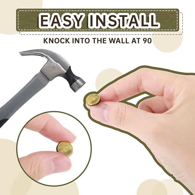 Shimeyao 30 Pcs Vintage Push Pins, Large Metal Thumb Tacks - Image 3