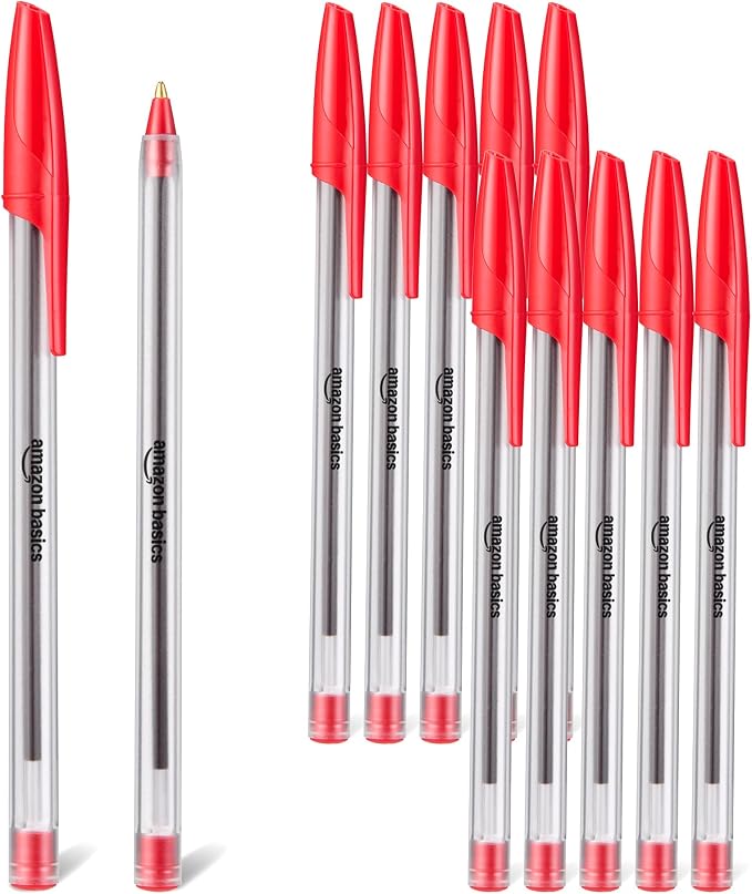 Amazon Basics Ballpoint Pens, Medium Point 1.0mm by AmazonBasics