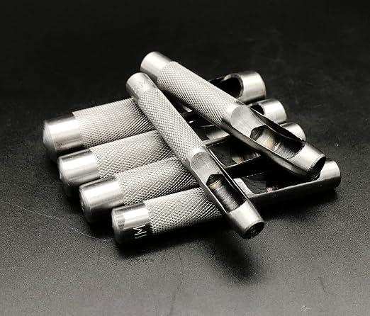 Leathe Punch Set Heavy Duty Round Hole Punch Set Leather Hole Tool, - Image 2