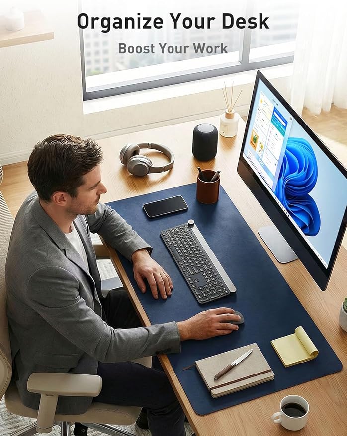 Aothia Faux Leather Desk Mat - Image 3