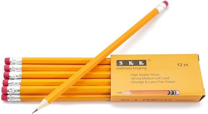 SKKSTATIONERY 144 Count Pre-sharpened #2 Pencils - Image 2