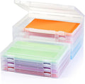 Denkee 8 Pack A4 Paper Organizer Box, Plastic Board Game Storage by Denkee