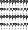 100 Pack Retractable Name Badge Holder Reel by koorito