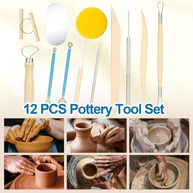 Amrules Clay Tools Kit, Practical Polymer Sculpting Tool Kit, Air Dry Clay Tool - Image 5