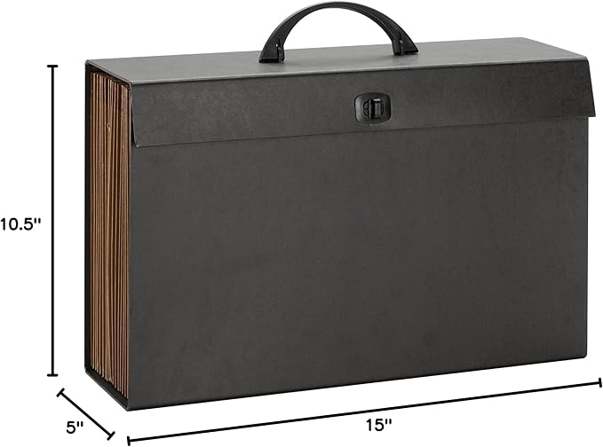 Smead A-Z and Subject Expanding File Box, 19 Pockets, Printed Alphabetic/Subject - Image 5