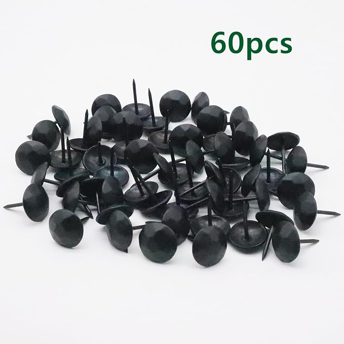 60pcs Upholstery Tacks for Furniture, Metal Upholstery Nails Decorative Thumb - Image 5