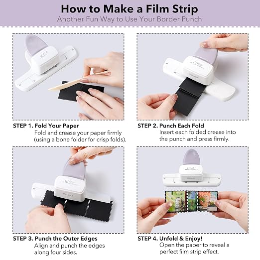 BAOFALI Stamp Puncher, Adjustable Postage Stamp Border Punch, Film Strips - Image 4